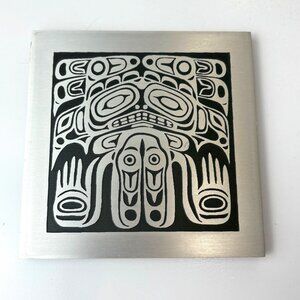 Orchard Studio VTG Handcrafted Plaque West Coast Indigenous Bear Design